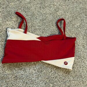 Tiger Friday child's XL tank top dancewear cropped red and white